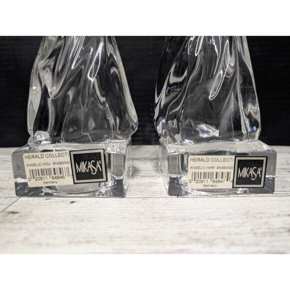 Mikasa Angel Figurines Lead Crystal Herald Collection Made in Germany - Picture 5 of 5